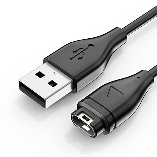 Oumida Cargador para Garmin Forerunner 55/ Forerunner 255/ Forerunner 255 Music/Forerunner 165, USB Cable de Carga Rápida de 1M, Cargador Portátil Garmin para Garmin Forerunner 935/ Forerunner 945