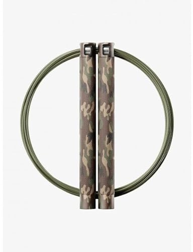 RPM Session4 - Woodland Camo – Premium-Springseil für Profis – Aluminiumgriffe, Verstellbare Länge, Schnellrotation für Double Unders – Perfekt für Functional Fitness & Fitness Workouts