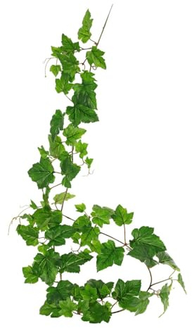 artplants.de Deko Weinreben Girlande LAHELA, Eco Collection, grün, 160cm | Künstliche Weingirlande