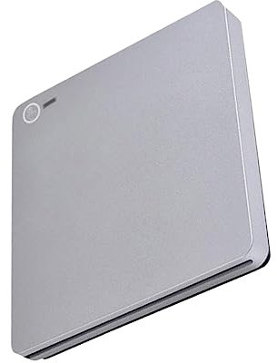 CAXUSD Dual Interface External CD Burner USB Type C Silver Abs Drive