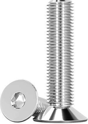 Humyu M8 Schrauben Senkkopf 35mm Edelstahl A2 V2A Senkschraube 10 Stück | M8 Senkkopfschrauben mit Innensechskant DIN 7991 / ISO 10642 Senkkopfschrauben Gewindeschrauben für DIY & Möbelreparatur