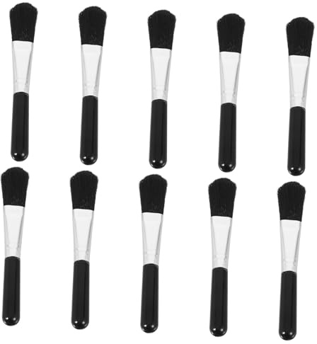 10 Stück Reinigungsbürste für Kameraobjektive, Abs, Schwarz | Passend Reinigung Waschbar Tragbar Wiederverwendbar und für Elektronik und Schmuck