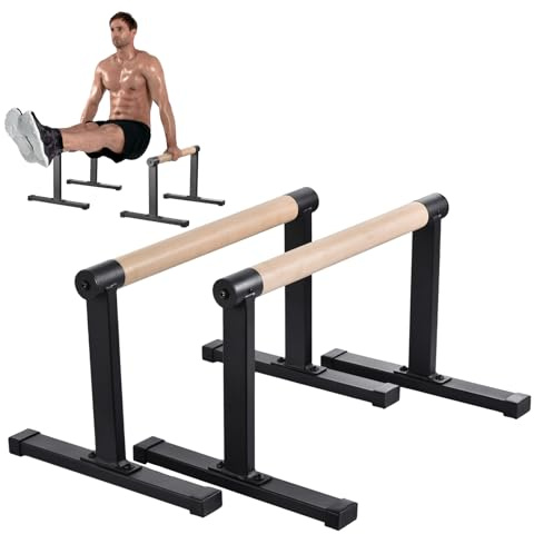 Parallettes, Parallettes Calisthenics, Holz Rutschfeste Liegestützgriffe, Calisthenics Griffe Für Handstand, L-Sit, Gymnastik Und Krafttraining, Liegestützgriffe Push-up Bars Für Calisthenic
