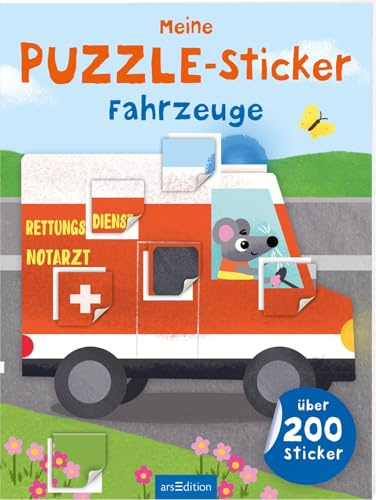 Meine Puzzle-Sticker – Fahrzeuge: Über 200 Sticker | Stickerheft zum Puzzeln ab 4 Jahren