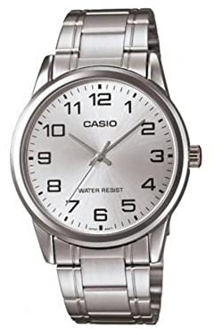CASIO Herren-Armbanduhr Analog Quarz Edelstahl MTP-V001D-7