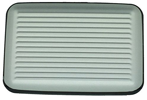 Boolavard Aluminium Kreditkarte Halter Wallet Pocket Aluminium Case Box Schutz wasserdicht Kreditkartenetui (Silber)
