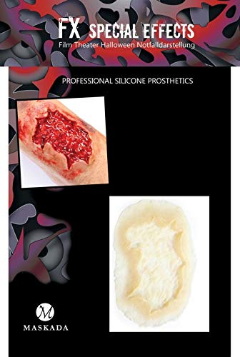 SFX Make up Platzwunde Wunden schminken Halloween Silikon Teil P2-4