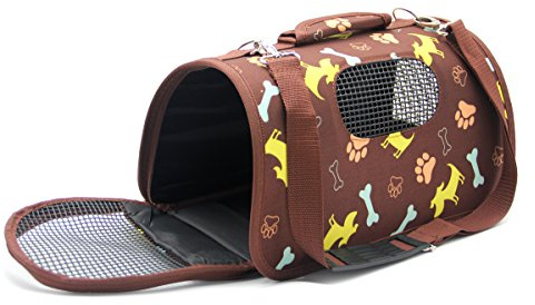 BPS Transporttasche für Haustiere, Hunde, Katzen, Tiere, 3 Größen S/M/L zur Auswahl (S, Braun) BPS-5638M