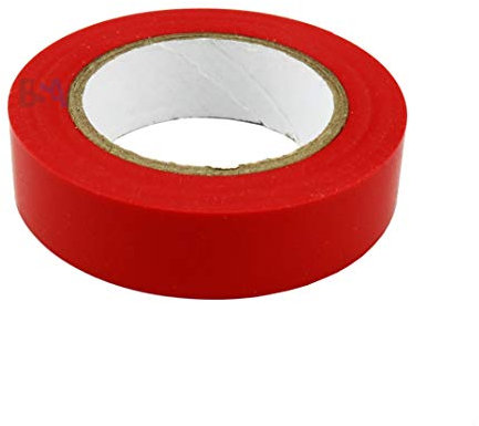 5 Isolierband Klebeband rot 15 mm x 10 m x 0,15 mm Irox PVC selbstverlöschend IEC RoHS Elektriker Aufkleber 15x10 mm/m