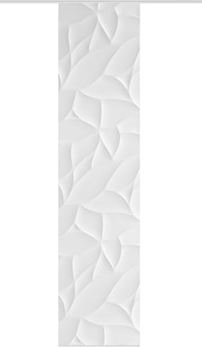 VISION S Schiebegardine DIORI, halbtransparent Bambusoptik, 260x60 cm, Grau