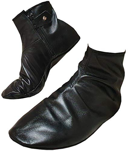 Calzini in pelle con chiusura lampo, realizzati in vera pelle di capra, mantengono caldi, qualitativi, impermeabili - Fermuarli Mest Masd Mesd Mast Khuff Calze da preghiera Wudu Corap Mesh Fermarli