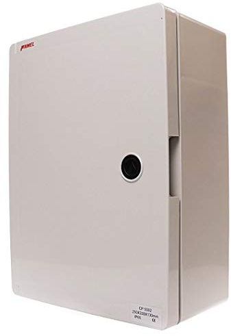 Famel - Hermetisches Gehäuse für Elektrizität - Elektrische Schaltanlage - IP65 Wasserdicht - Grau - ABS Material