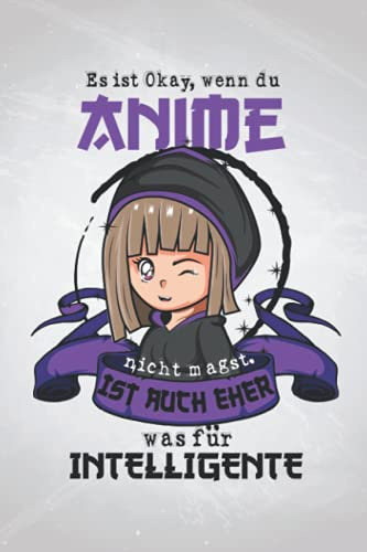 Es ist Okay, wenn du Anime nicht magst: Manga NOTIZBUCH | Format 6x9 (ca. DIN A5) | 120 Seiten Softcover | Kariert, kariertes papier, Karopapier | ... Geschenk für Japan Fan die gerne Manga lesen