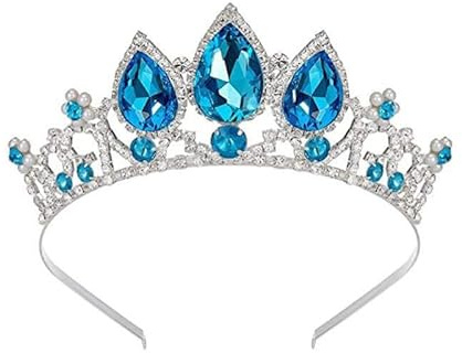 Mädchen Prinzessin Tangled Kristall Strass Cosplay Tiara Stirnband Krone für Prom Halloween Geburtstag Kostüm Party
