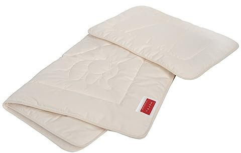 Hefel Bio Timber Kinderset Kinderdecke/Ganzjahresdecke Light 100 x 135 cm + Kinderkissen 40 x 60 cm für Hausstauballergiker geeignet