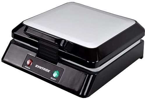 Syntrox Kontaktgrill Plovas mit XXL Keramik Grillplatten und Thermostat 100° aufklappbar, 2000Wat, Verriegelungssystem, Kontrolleuchte, Rutschfeste Kontrollleuchte, Einfache Reinigung