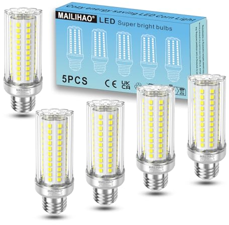 MAILIHAO Bombilla LED E27 Blanco Frío 6500K, Lámpara LED de 16W Equivalente a Bombillas Halógena de 120W 150W, 2050Lm Maíz LED Bulbo, No Regulable Paquete de 5