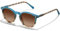CARFIA Sonnenbrille Damen Polarisiert, Retro Acetate Rahmen, UV Schutz kategorie 3 Rund Sunglasses CA2302