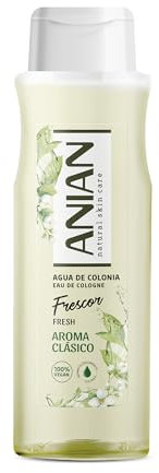 ANIAN - Acqua di Colonia Fresca, 750 ml, Eau de Toilette, Profumo Fresco e Classico, Acqua Fresca Pensata per Tutta la Famiglia, Colonia Bambini e Adulti, Adatto per Vegani