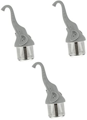 PAMINGONO 3pcs Elephant Shape Stainless Steel Tea Infuser Loose Leaf Tea Strainer for
