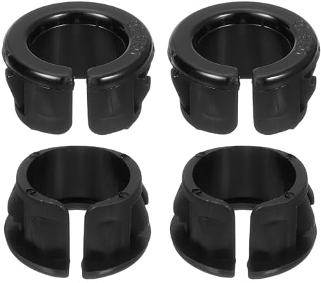QUARKZMAN 12 Pc Passacavi a Scatto Diametro Montaggio 5/8 Passacavi Aperti | Protezione Passacavi in Plastica, Passacavi Rotondi, per Cablaggio, Nylon Nero