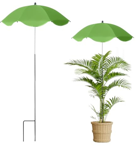 Sharplace Pflanzenschirm, UV-resistent Pflanzenschutz für Gartenbeete, Hof | Regenschirm Pflanzenbedeckung für Garten, Outdoor Schutzhülle für Terrasse, Blumenbeet, Palmen, Patio, Grün