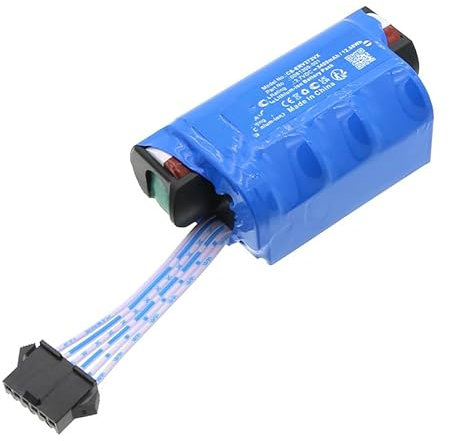 CS Batterie de rechange, rechargeable, pour Shark Cordless Hard Flo, V3700C, PN:Shark 0081305-001, XBAT3700 Type 2, 3400 mAh / 12,58 Wh