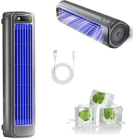 Mini Climatiseur Mobile,Mini Climatiseur Portable,Refroidisseur D'Air,Portable Air Conditioner Portable,Air Cooler avec Pour Chambre/Bureau/Cuisine/Salle De Bains Refroidisseur Chargement USB
