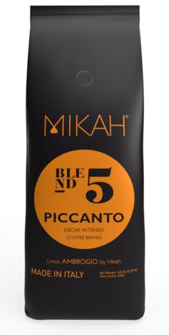 Caffè Macinato MIKAH® - Piccanto N.5-250gr Decaffeinato 100% Arabica