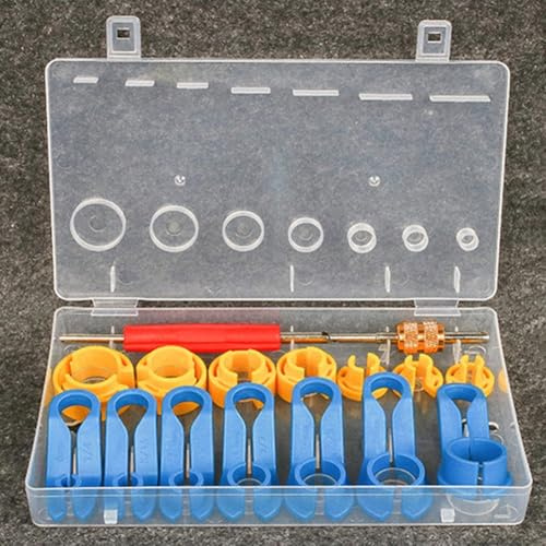 Ensemble d'outils de démontage compact de 16 pièces pour déconnexion rapide des conduites de climatisation et de carburant automobiles