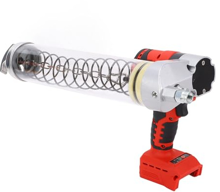 Luocute Kit de Pistola de Grasa, Motor Eléctrico sin Escobilla Eléctrico de Funcionamiento Automático Protable 12000 PSI Li Battería Alimentada con Luces LED Incorporadas para B4