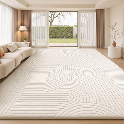 Treeboy Teppich Wohnzimmer 200X300cm Creme Großer Teppiche Schlafzimmer Rug
