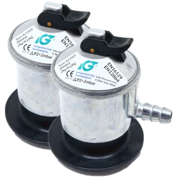 ANAKEL HOME Regulador de Gas Butano IGT 30mbar Pack 2 Unidades Homologadas