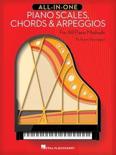 All-In-One Piano Scales Chords & Arpeggios For All Piano Methods (Book): Lehrmaterial für Klavier