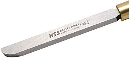 Robert Sorby B828190 Curved Scraper 3/4 - Unhandled Woodturning Chisel for Lathe
