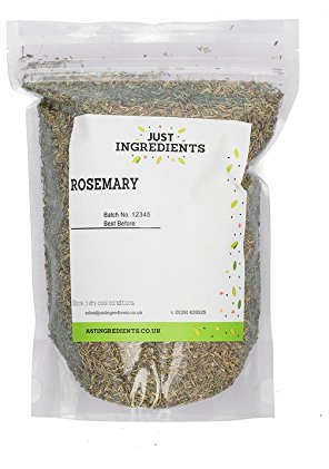 JustIngredients Essentials Rosemary 500g – Dried Rosemary Leaves & Herb Seasoning for Cooking, Roasting, Herbal Tea & Mediterranean Recipes