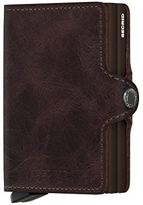 Secrid Kartenetui Twinwallet mit RFID-Schutz in der Farbe Chocolate, Größe: 7,0x10,2x2,5 cm, TV-Chocolate