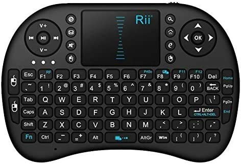 Rii Mini i8 Wireless (chip QWERTY de EE. UU.) - Mini teclado con ratón táctil incorporado