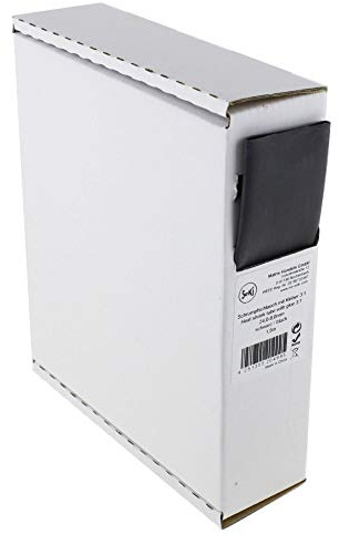 Schrumpfschlauch schwarz 3:1 mit Kleber, 24,0-8,0mm, 1,5 Meter - Spenderbox