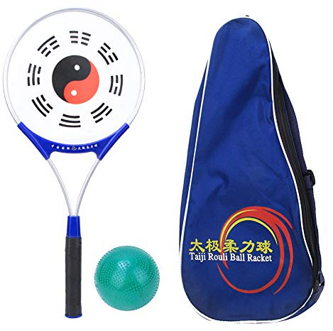 VGEBY Handball Softball Taiji Ball, Griff Silikon Gesicht Ältere Übung Fitness Tai Chi Softball Schläger Taiji Force Schläger Ball