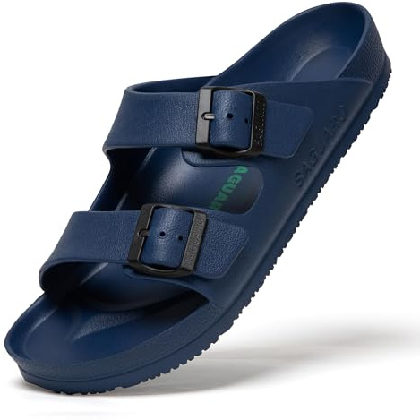 SAGUARO EVA Claquettes Homme Femme Été Antidérapantes Clog Bleu 37 EU