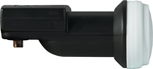 TechniSat LNB Simple - 1 Participant Noir - avec Satfinder & Filtre LTE (1 Compartiment, numérique, Full HD, UDH, 4K, 3D, qualité Premium)