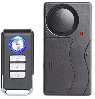 Mengshen Wireless Anti-Theft Alarm Security Motion Sensor Siren for Bike Motorcycle Scooter Door Window Vehicle 110db with Remote Control