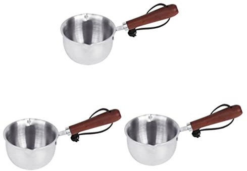 OQHAIR pcs Fondant Bec Verseur Petit Côté Verser Poignée Poêle Oeufs Stock pour Aliments Maison Fromage Résistant À La Chaleur Fournitures Cuisson Réchauffeur Bol Lèvres Double Saucier Sa