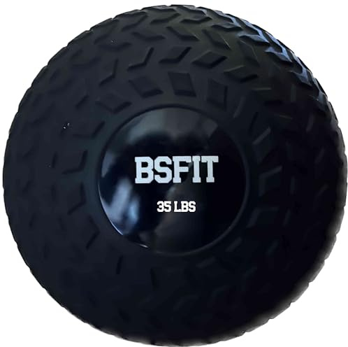BSFIT® de 4lb a 40lb, Slam Ball Balon Medicinal, Goma de Ejercicio. Descubre la Versatilidad de los Balones Medicinales, Medicine Ball en Tu Rutina de Ejercicios (35 LB)
