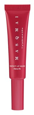 MASQMAI Perfect Lip Gloss, Lip Gloss con Peptide Volumizzante, Ciliegia, Tonalità: Cherry Pie