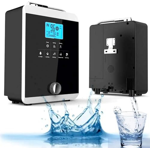 MOXAC Máquina purificadora de agua Ionizador de agua |Sistema de filtración de agua alcalina para el hogar | Produce agua alcalina con pH 2,8-11 | 5 configuraciones de agua | Voz inteligente