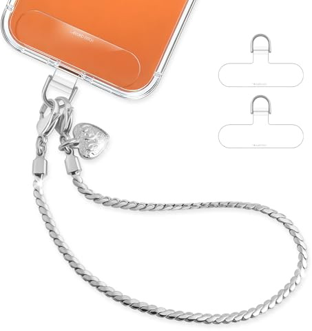 BLACK PATHON Phone Charm Strap With Metal Chain Detachable Wrist Strap For iPhone Anti Theft Strap Phone Chain Wristlet