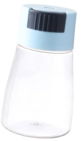 Nikou Saliera Pr Tipo Multifunzionale Plastica Quantitativo Spezie Dispenser Bottiglia Condimento, Blu, Capacità 200ml, Forniture da Cucina