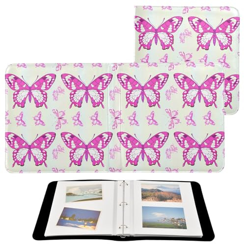 JUMBEAR Grande album fotografico autoadesivo con 20 pagine, album fai da te, per matrimoni, famiglia, bambini, vacanze, belle farfalle